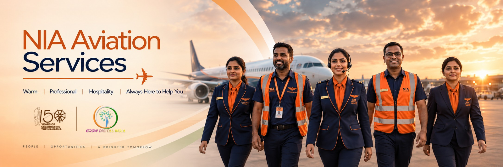 NIA Aviation Services — Warm, Professional Hospitality