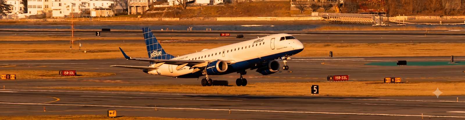 NIA in Action — aircraft landing at sunset